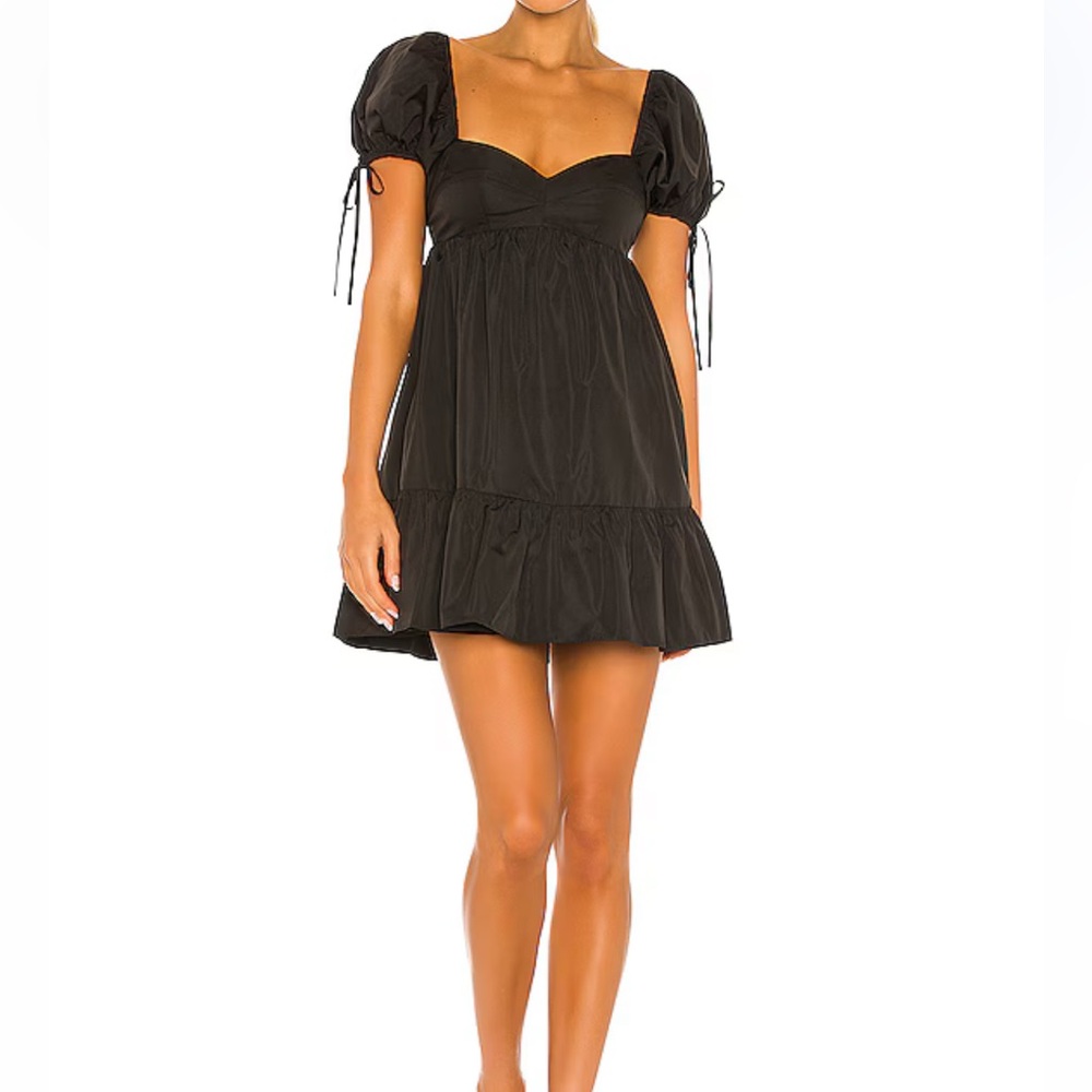 Amanda Uprichard Black Sicily Mini Dress